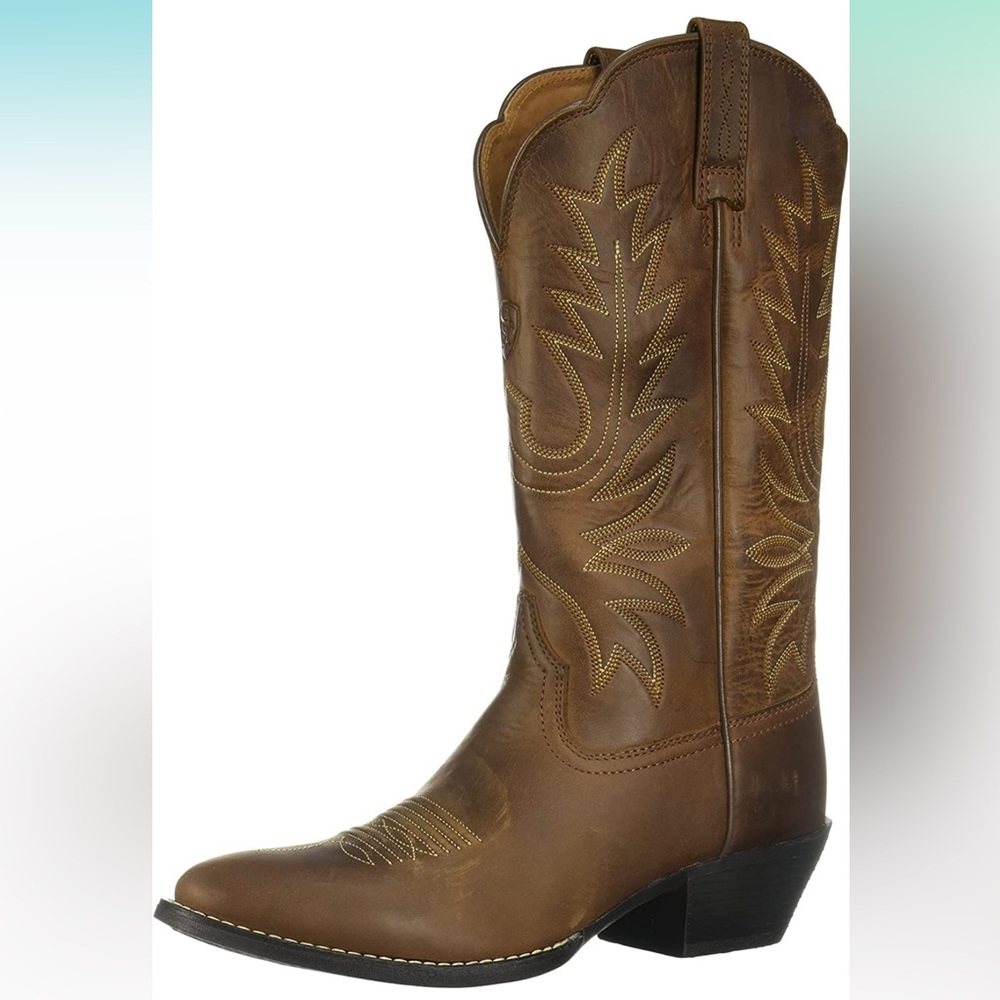 Ariat Heritage Round Toe Western Boots - Women’s Leather Cowgirl Boots